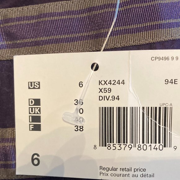 Esprit Purple Skirt with Beaded Accents - NWT - Picture 10 of 11